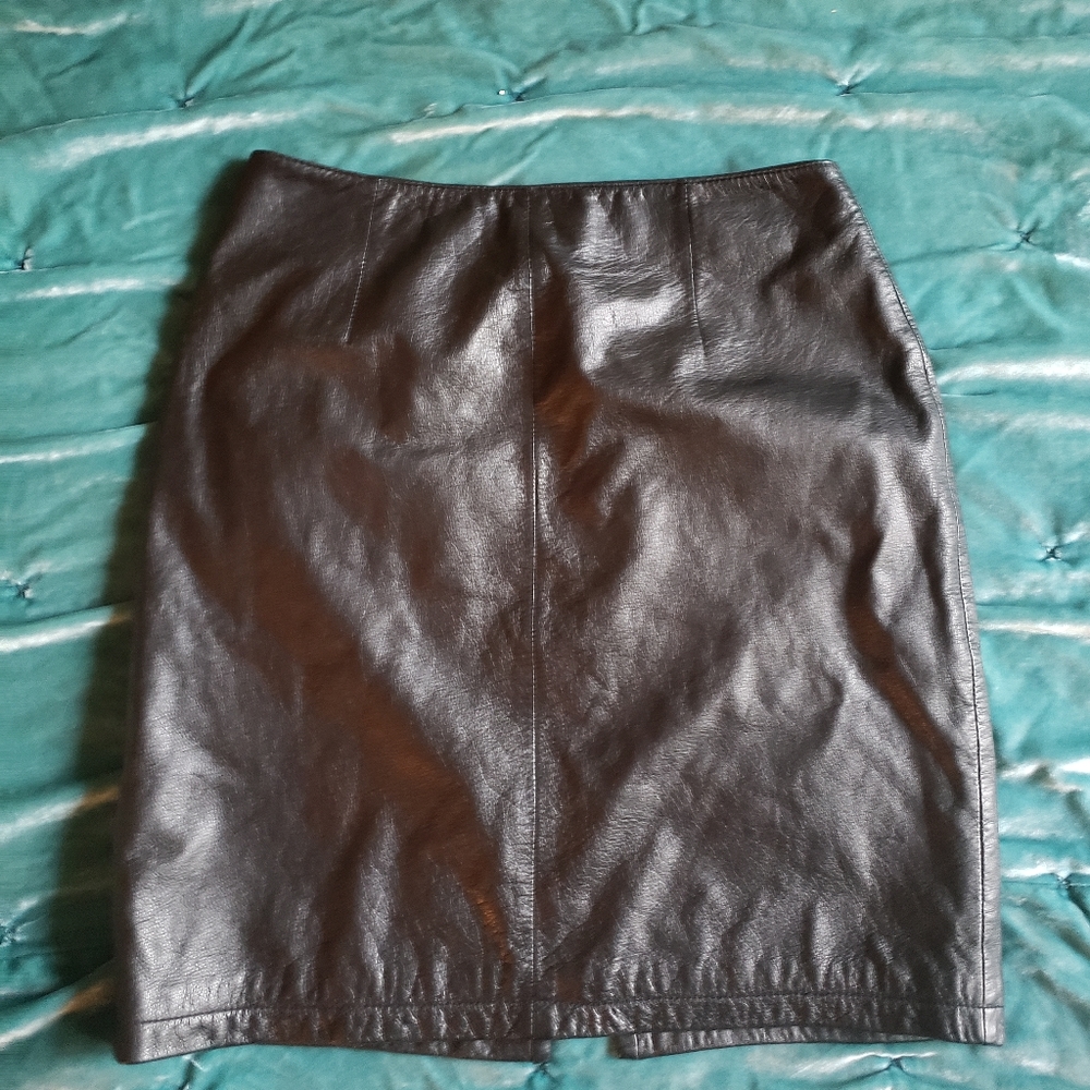 Wilson Leather Midi Skirt